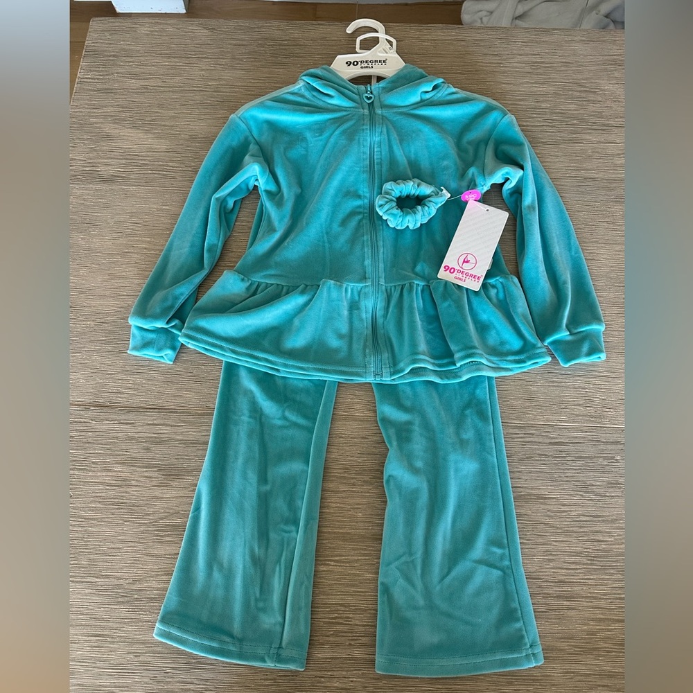 90 degree by reflex velour track suit